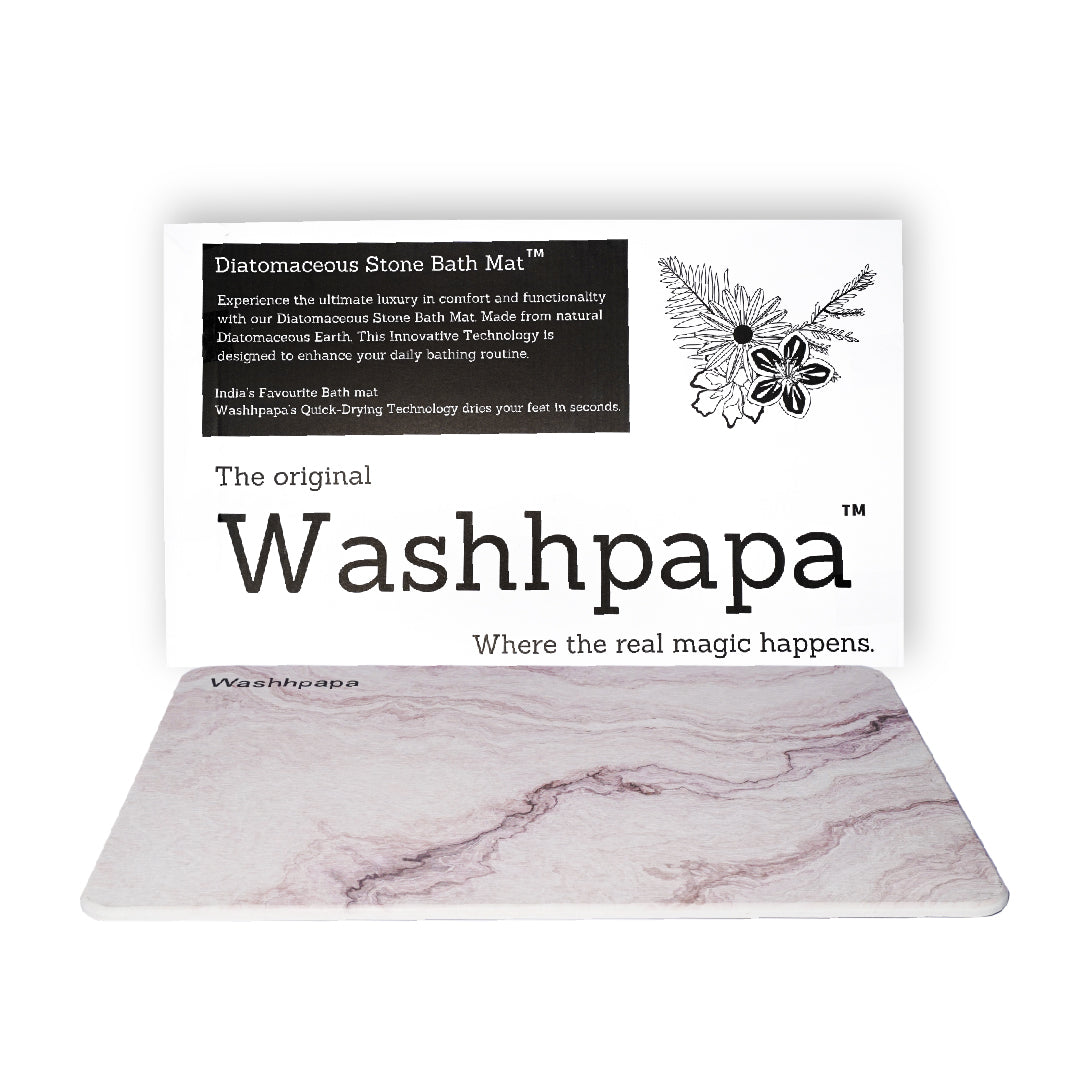 Washhpapa Stone Bath Mat - Bring Nature Indoors – WASHHPAPA
