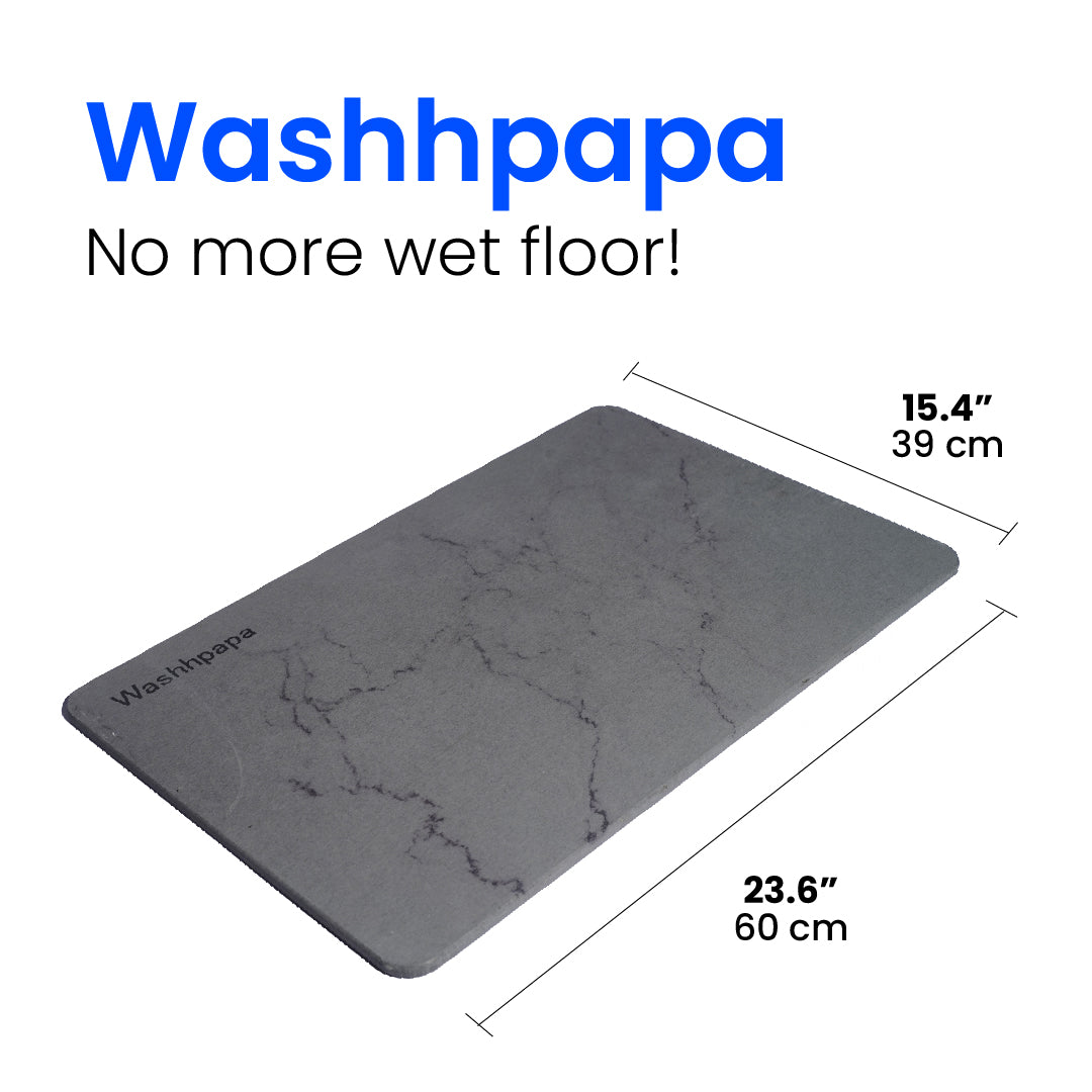 Enhance Your Bathroom : Washhpapa Stone Bath Mat – WASHHPAPA